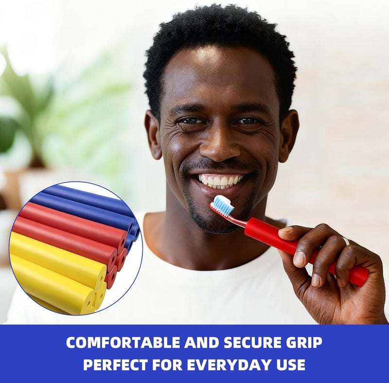 DLBEEM 22 Pcs Foam Grip Tubing 5 Sizes Adaptive Utensils Grip Tubing Grip Strength Enhancement Device for Utensils, Writing Instruments for Persons With Disabilities Elderly Individuals with limited Mobility - Image 5
